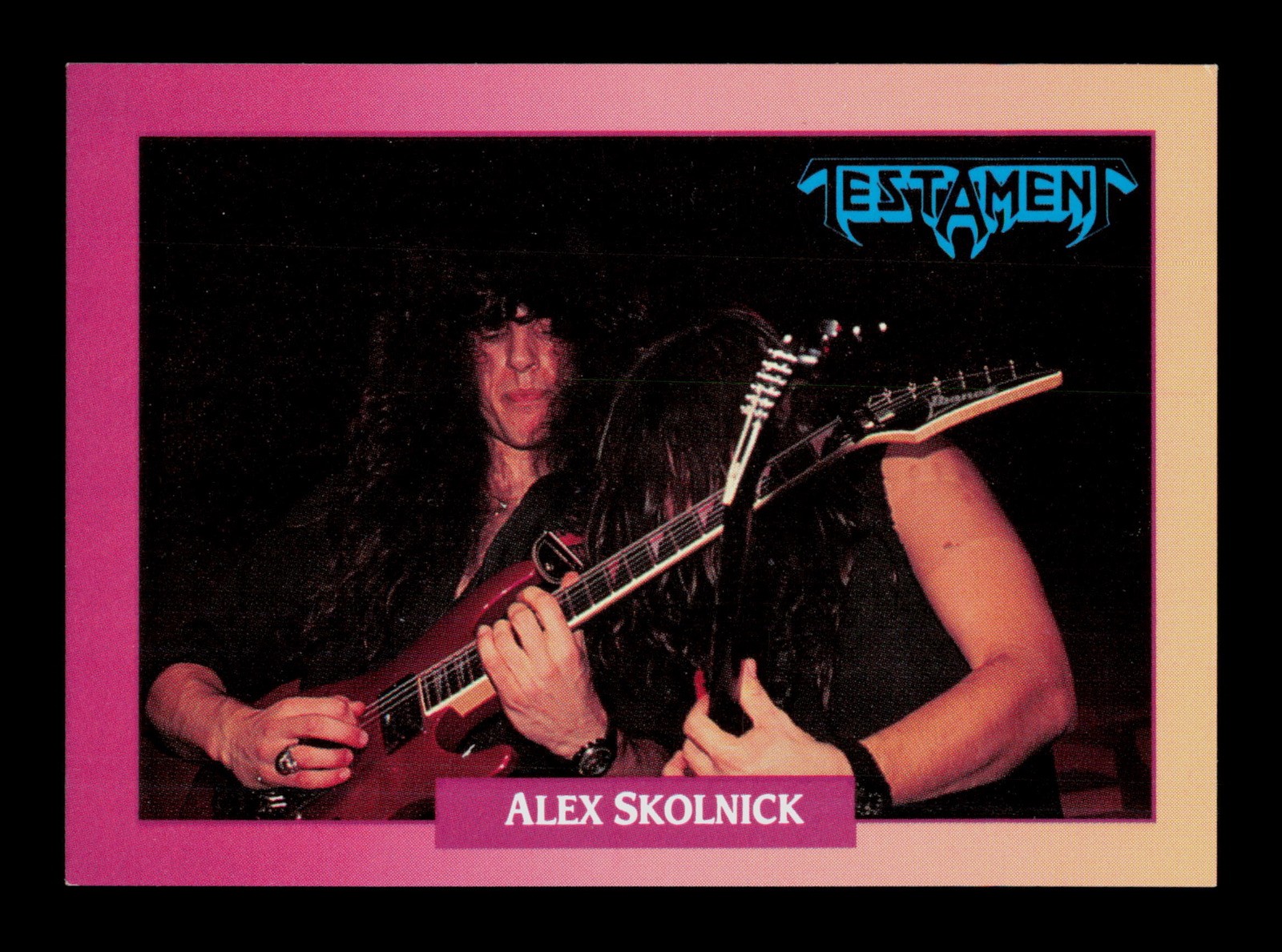Alex Skolnick Testament 70 Rock Cards 1991 Trading Card TCG CCG Alex Skolnick Testament 70 Rock Cards 1991 Trading Card TCG CCG