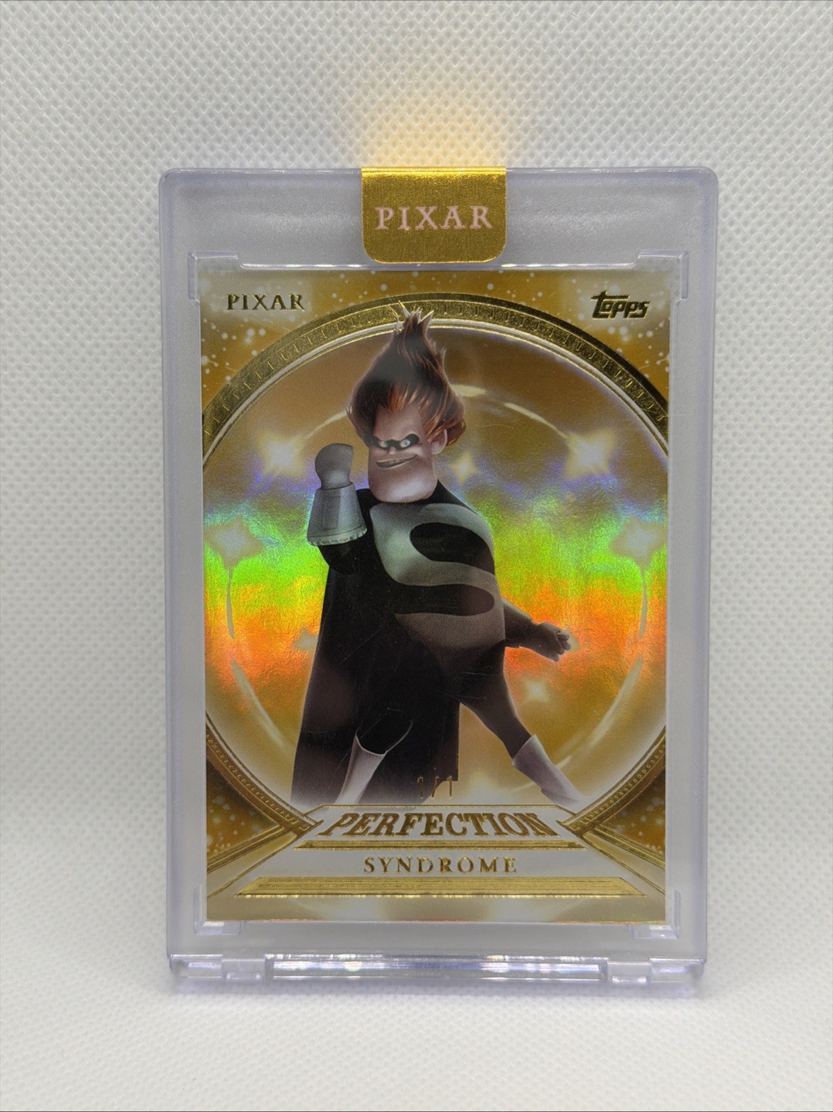 2025 Topps Pixar Gold Pixar Perfection Syndrome #PP-29 Double Gold 1/1 2025 Topps Pixar Gold Pixar Perfection Syndrome #PP-29 Double Gold 1/1