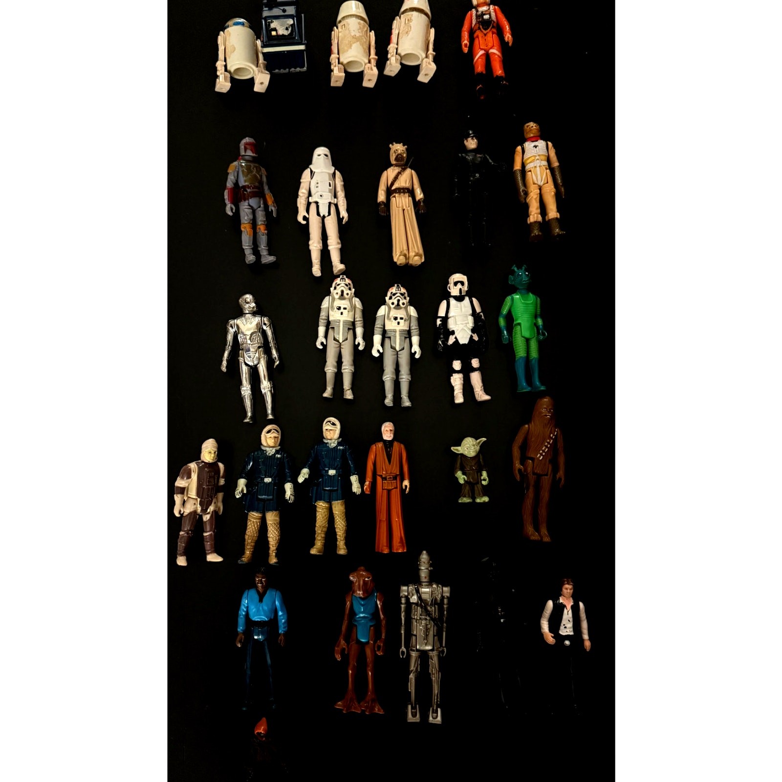 Vintage Kenner Star Wars Lot 23 Loose Figures + Darth Vader Collector Case Vintage Kenner Star Wars Lot 23 Loose Figures + Darth Vader Collector Case