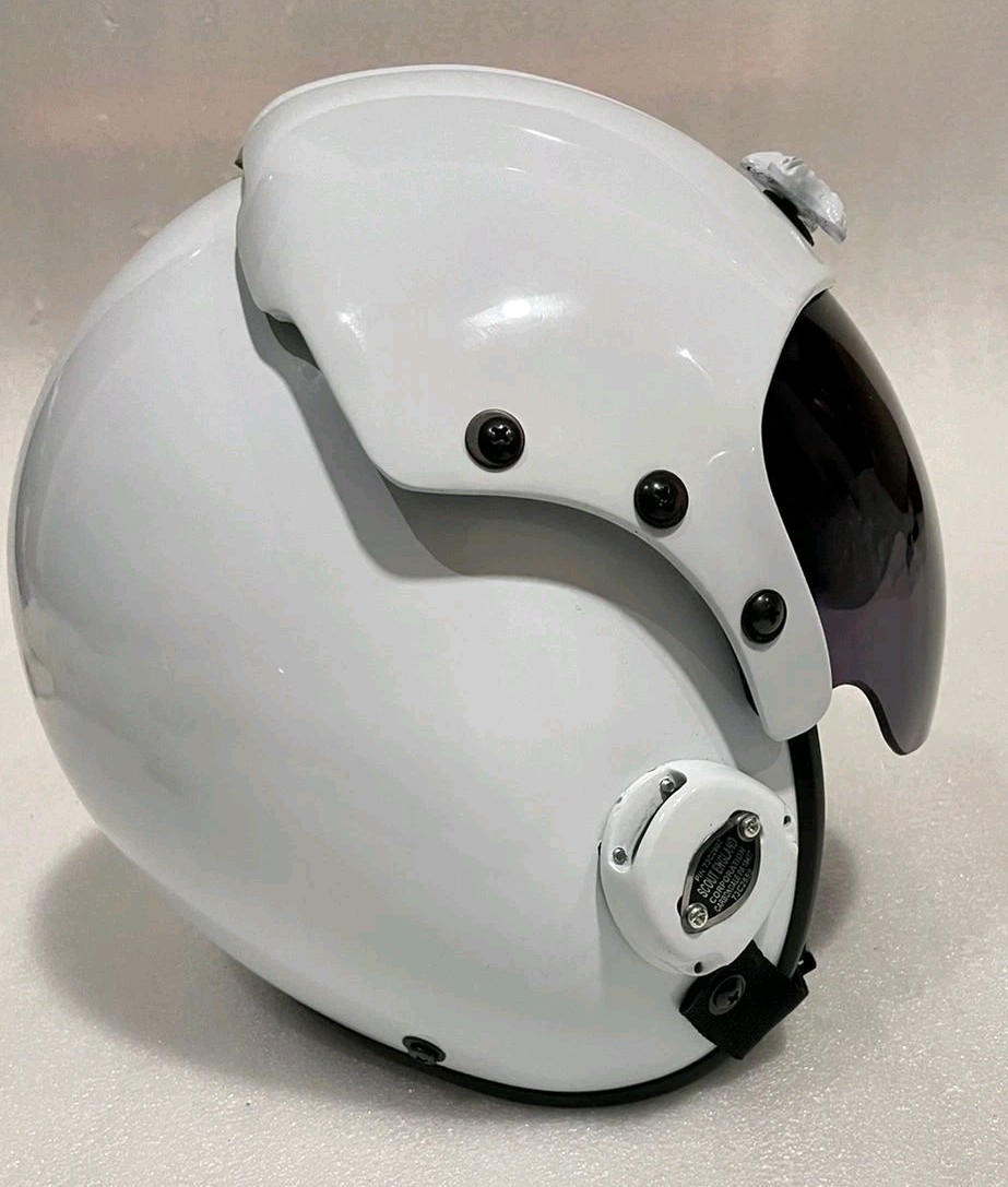 HGU-33 PLAIN WHITE PILOT HELMET REPLICA(OR COLOUR BY REQUEST)