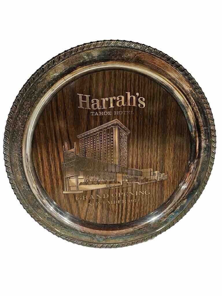 Harrah\'s Tahoe Hotel Grand Opening November 1973 Sliver Plater Plate 12\