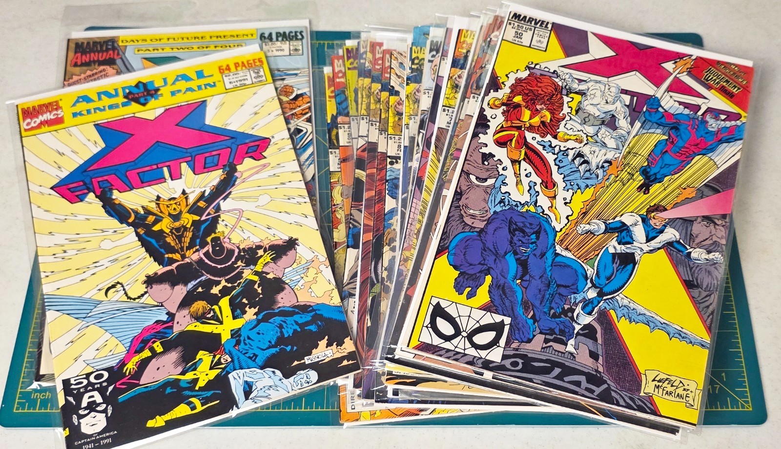 Lot of 19 X-FACTOR COMICS #50 - #96 NM boarded bagged noResv