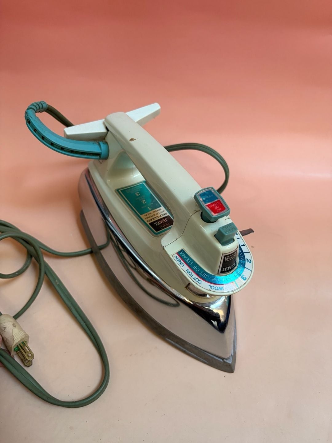 Vintage Sears Jewel Self Clean Jet Of Steam Spray Iron Vintage Sears Jewel Self Clean Jet Of Steam Spray Iron