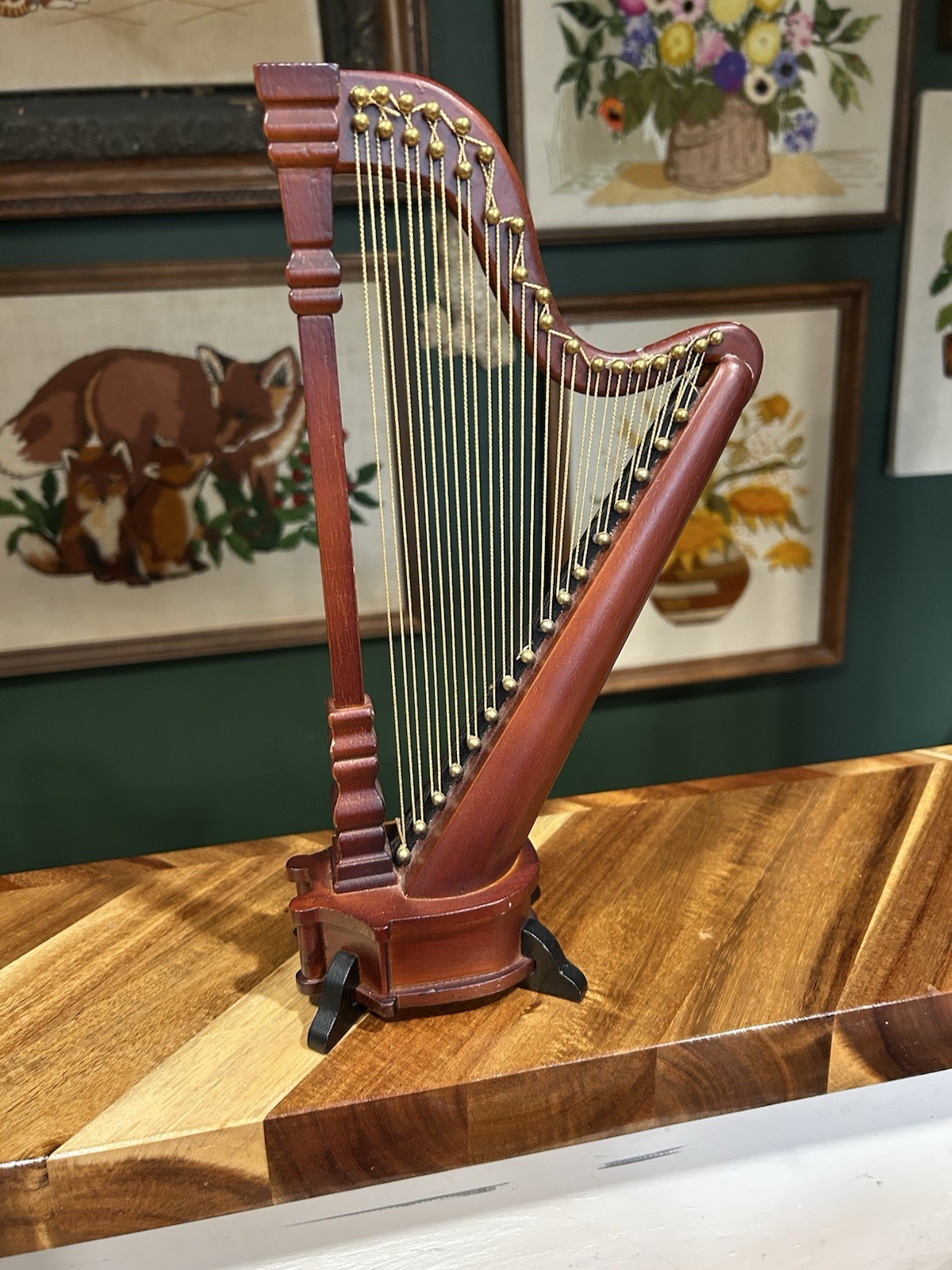 San Francisco Music Box Company MUSICAL WOOD HARP 12 San Francisco Music Box Company MUSICAL WOOD HARP 12