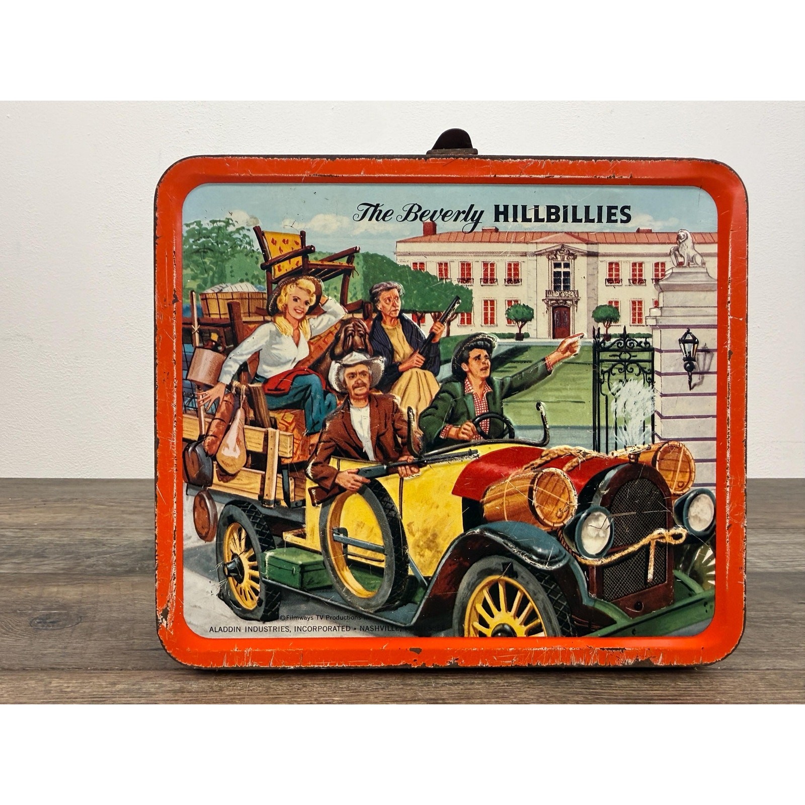 Vintage 1963 Aladdin The Beverly Hillbillies Metal Lunchbox No Thermos
