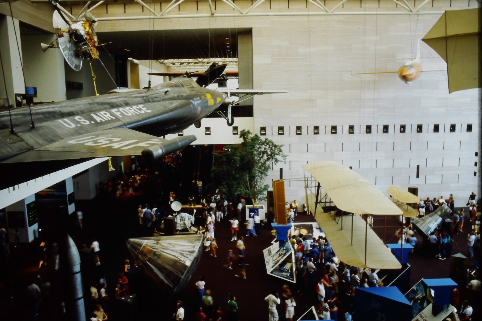 c1980\'s Kodachrome 35mm Slide, U.S. Air Force B 52 Stratofortress Museum Crowd c1980\'s Kodachrome 35mm Slide, U.S. Air Force B 52 Stratofortress Museum Crowd