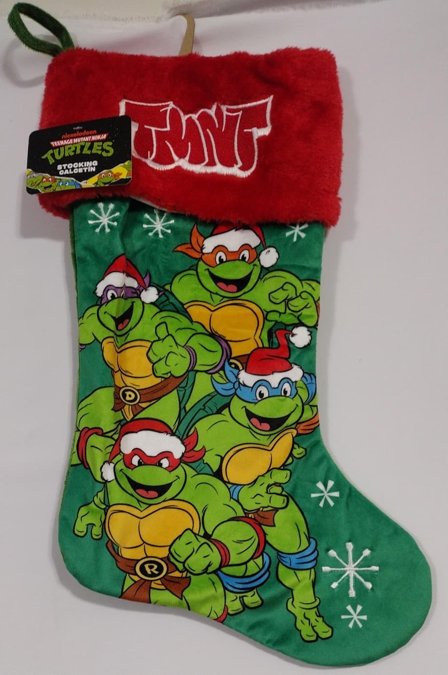 Ruz Teenage Mutant Ninja Turtles Applique Christmas Stocking Green 20\