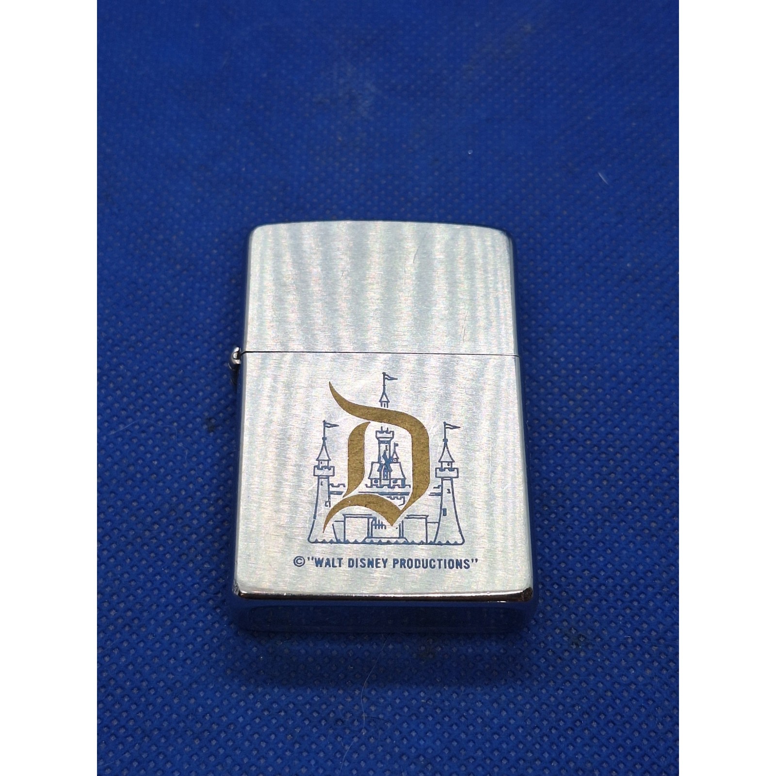 1978 Zippo Disneyland Gold D Sleeping Beauty Castle Walt Disney Productions WDP
