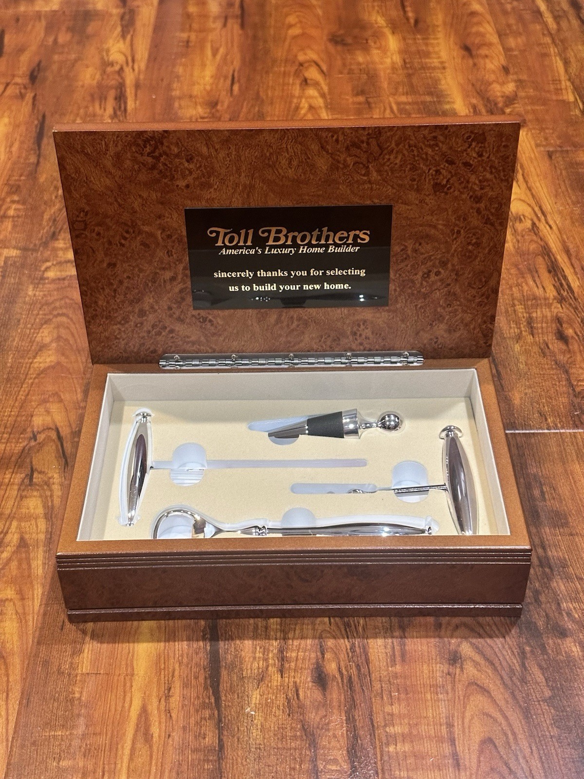 Vintage 1990’s Toll Brothers Home Builders Metal Barware Bar Tool Set - NOS Vintage 1990’s Toll Brothers Home Builders Metal Barware Bar Tool Set - NOS