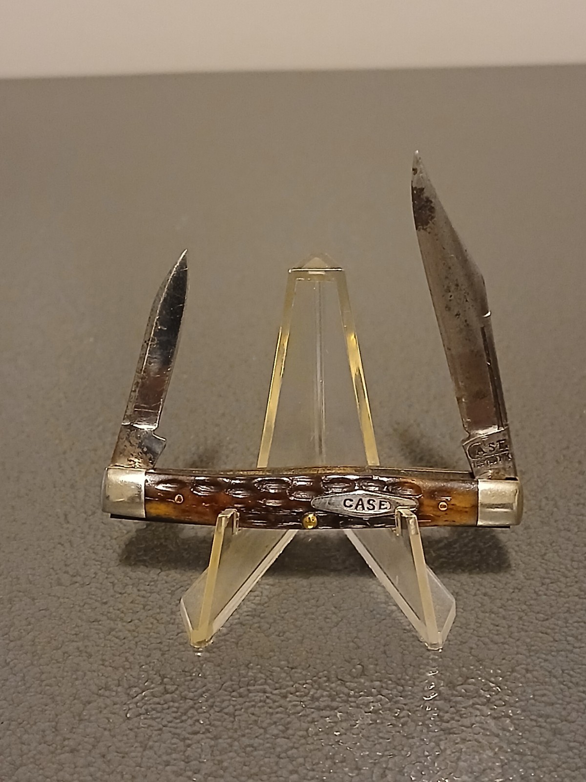 Vintage Case Tested Knife 1920-1940 6233 Old Green Bone KNIFE NICE
