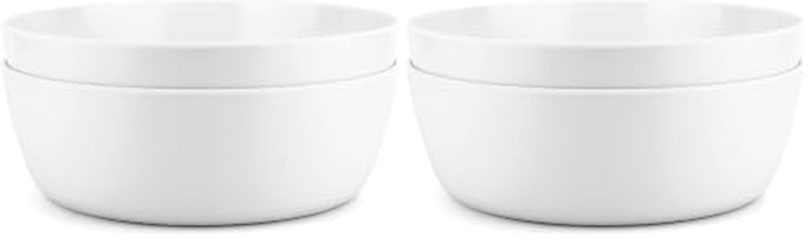 KOXIN-KARLU 11-inch Melamine Mixing and Serving Bowls, set of 2 White (Pack o... KOXIN-KARLU 11-inch Melamine Mixing and Serving Bowls, set of 2 White (Pack o...