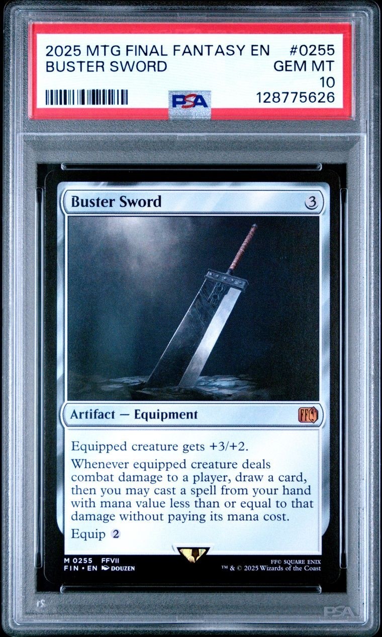 Buster Sword 2025 MTG Final Fantasy En (Non-Foil) PSA 10 Gem Mt