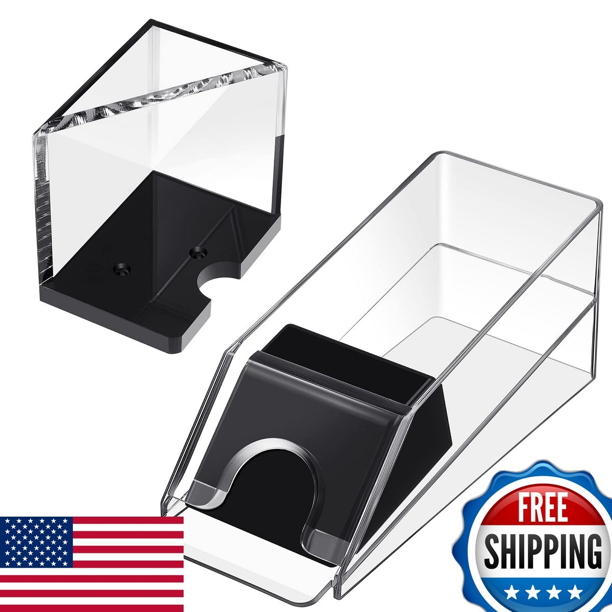 Honoson 4 Deck Blackjack Shoe & Discard Tray Acrylic Clear Honoson 4 Deck Blackjack Shoe & Discard Tray Acrylic Clear