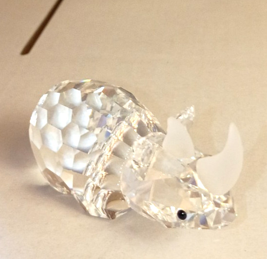 Swarovski Crystal Rhinoceros 2 7/8\ Swarovski Crystal Rhinoceros 2 7/8\