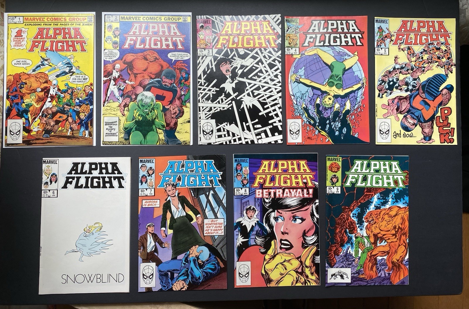 Alpha Flight #1 - 9 John Byrne Andy Yanchus Lot of 9 MCU X-Men Exc To NMint/Mint Alpha Flight #1 - 9 John Byrne Andy Yanchus Lot of 9 MCU X-Men Exc To NMint/Mint