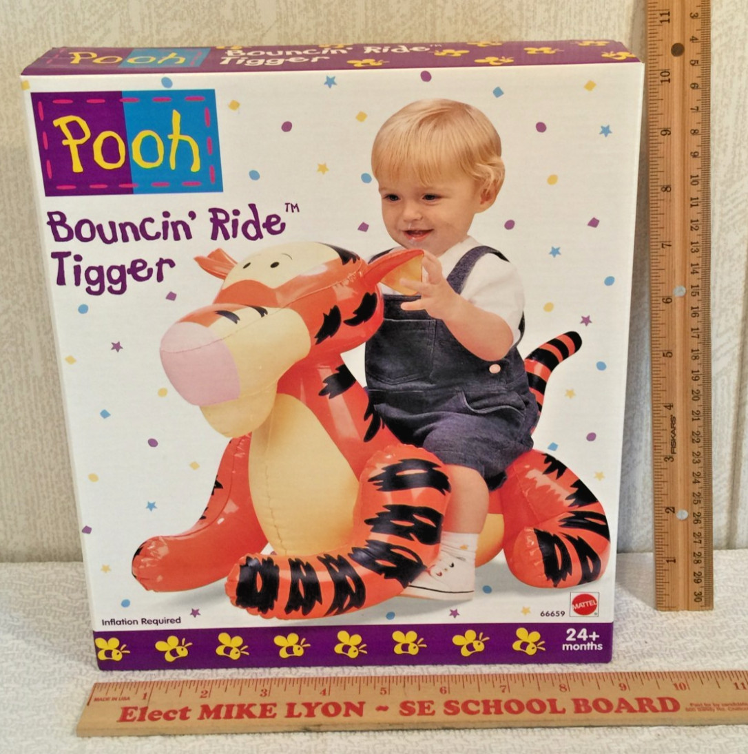 Vtg Mattel Winnie The Pooh Bouncin' Ride Tigger Inflatable - NEW/ SEALED (J68) Vtg Mattel Winnie The Pooh Bouncin' Ride Tigger Inflatable - NEW/ SEALED (J68)