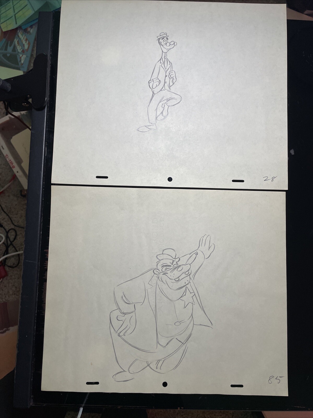 WALT DISNEY Animation Cel draw 1940’s GOOFY PEG LEG Production Art Cartoon I22 WALT DISNEY Animation Cel draw 1940’s GOOFY PEG LEG Production Art Cartoon I22