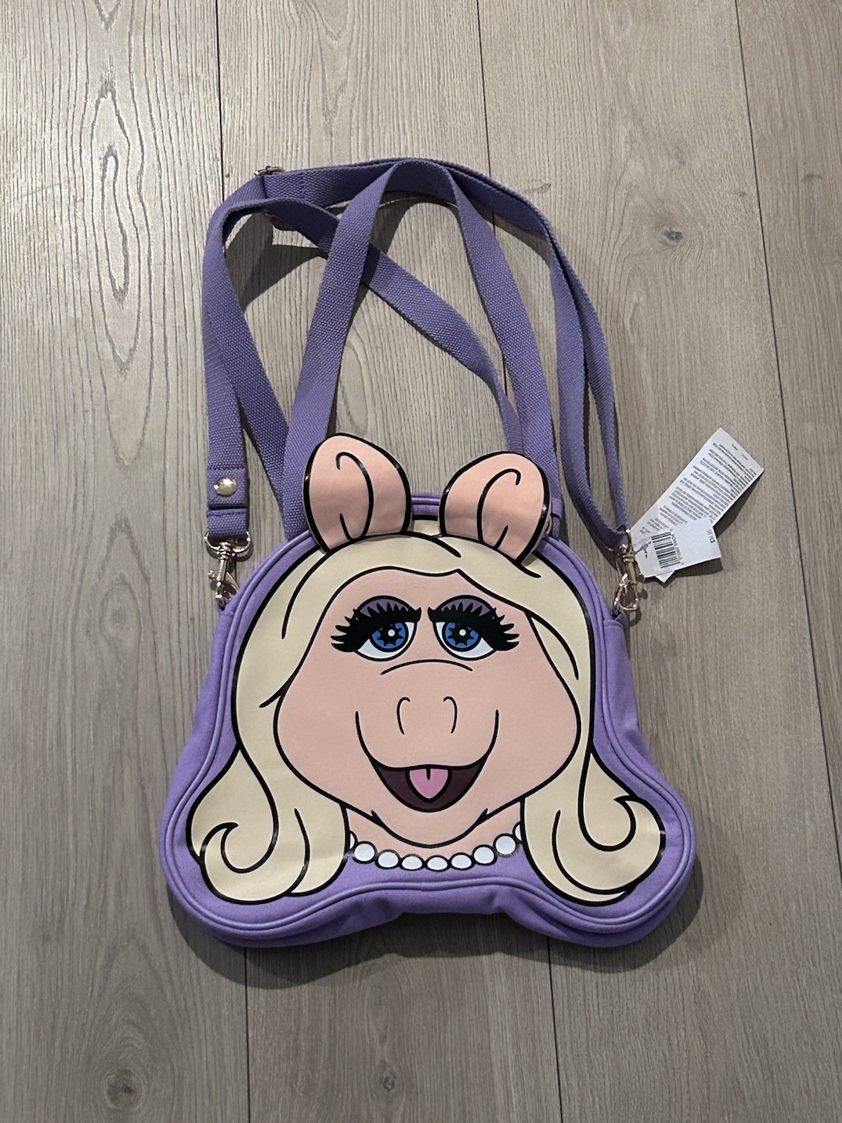 WDI MOG Exclusive Miss Piggy Big Face Tote Bag NWT Medium Size 10 x 13 Muppets