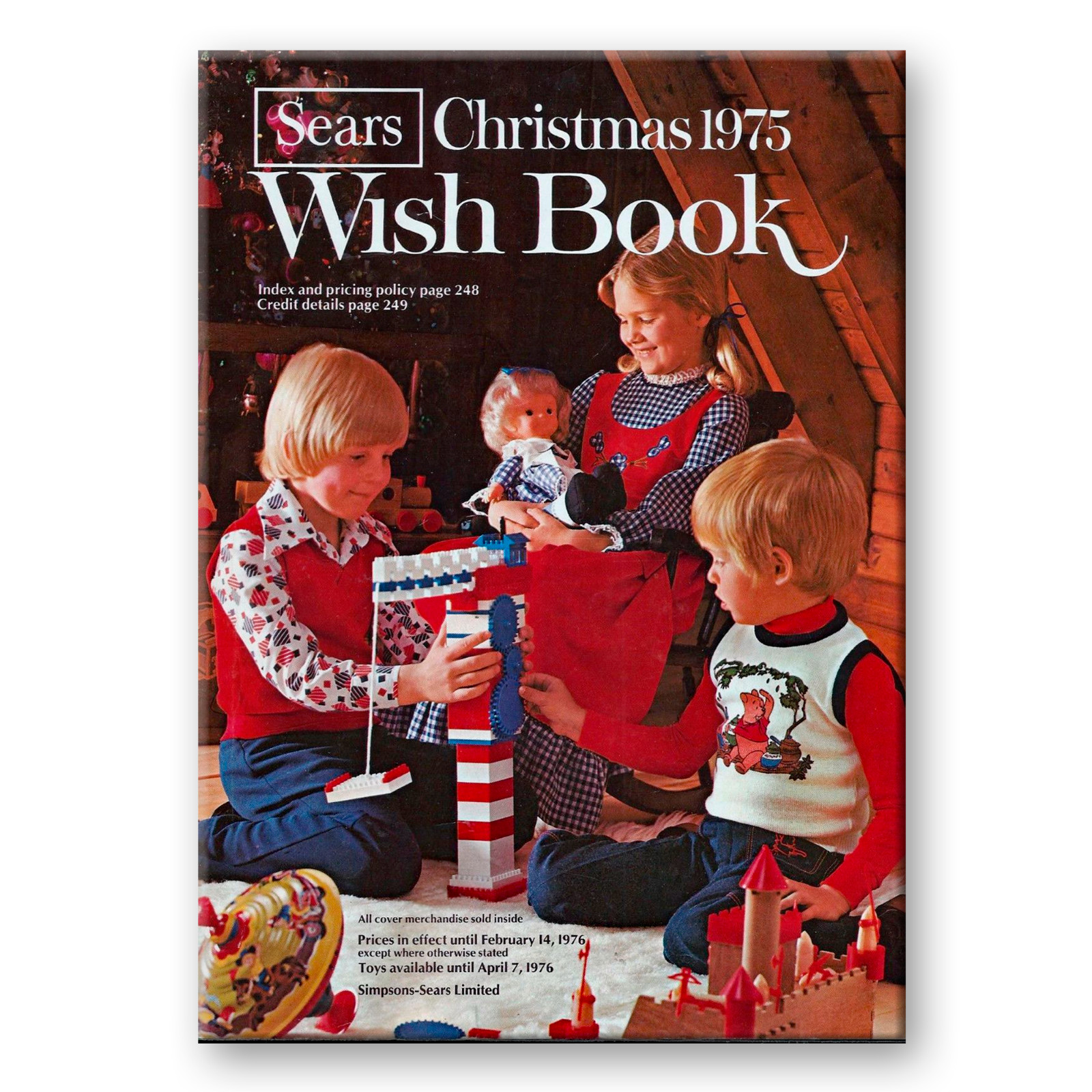 SEARS Christmas Wish Book 1975 Design 3.5 \