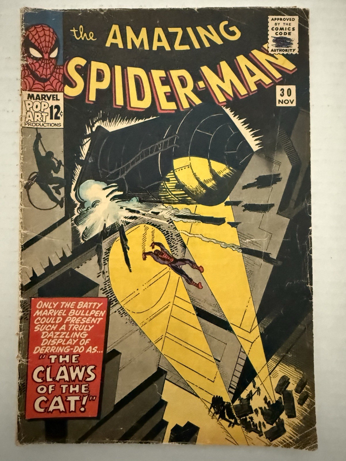 The Amazing Spider-Man 1965 #30 1st App The Cat Burglar Marvel Comic The Amazing Spider-Man 1965 #30 1st App The Cat Burglar Marvel Comic