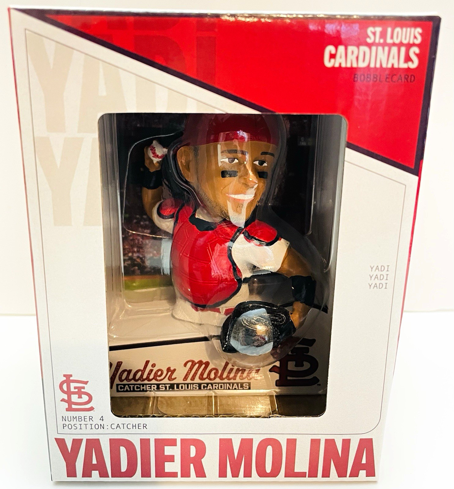 Yadier Molina St. Louis Cardinals Bobblehead Hall of Fame 9/12/26 SGA NIB