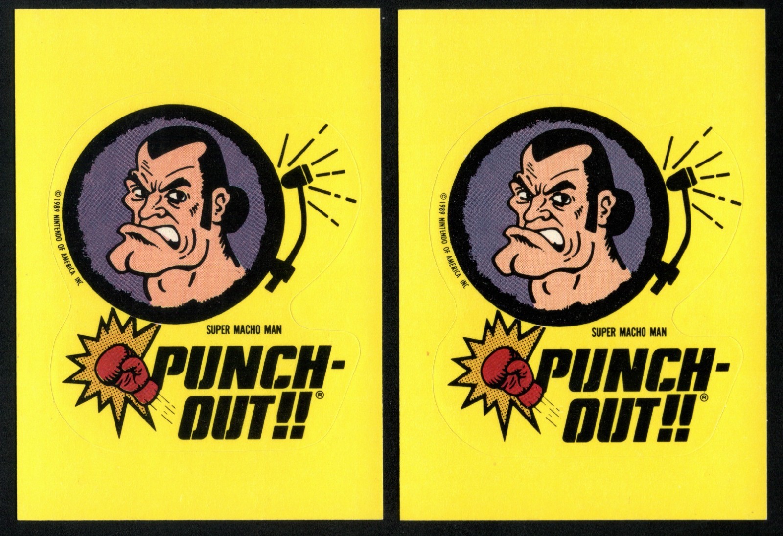 1989 Topps Nintendo PUNCH OUT SUPER MACHO MAN Sticker Trading Card #6 NM 1989 Topps Nintendo PUNCH OUT SUPER MACHO MAN Sticker Trading Card #6 NM