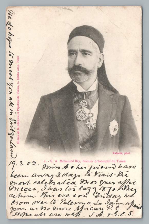 Muhammad V an-Nasir Bey of Tunis ~ Tunisian Royalty Prince King Cover 1902