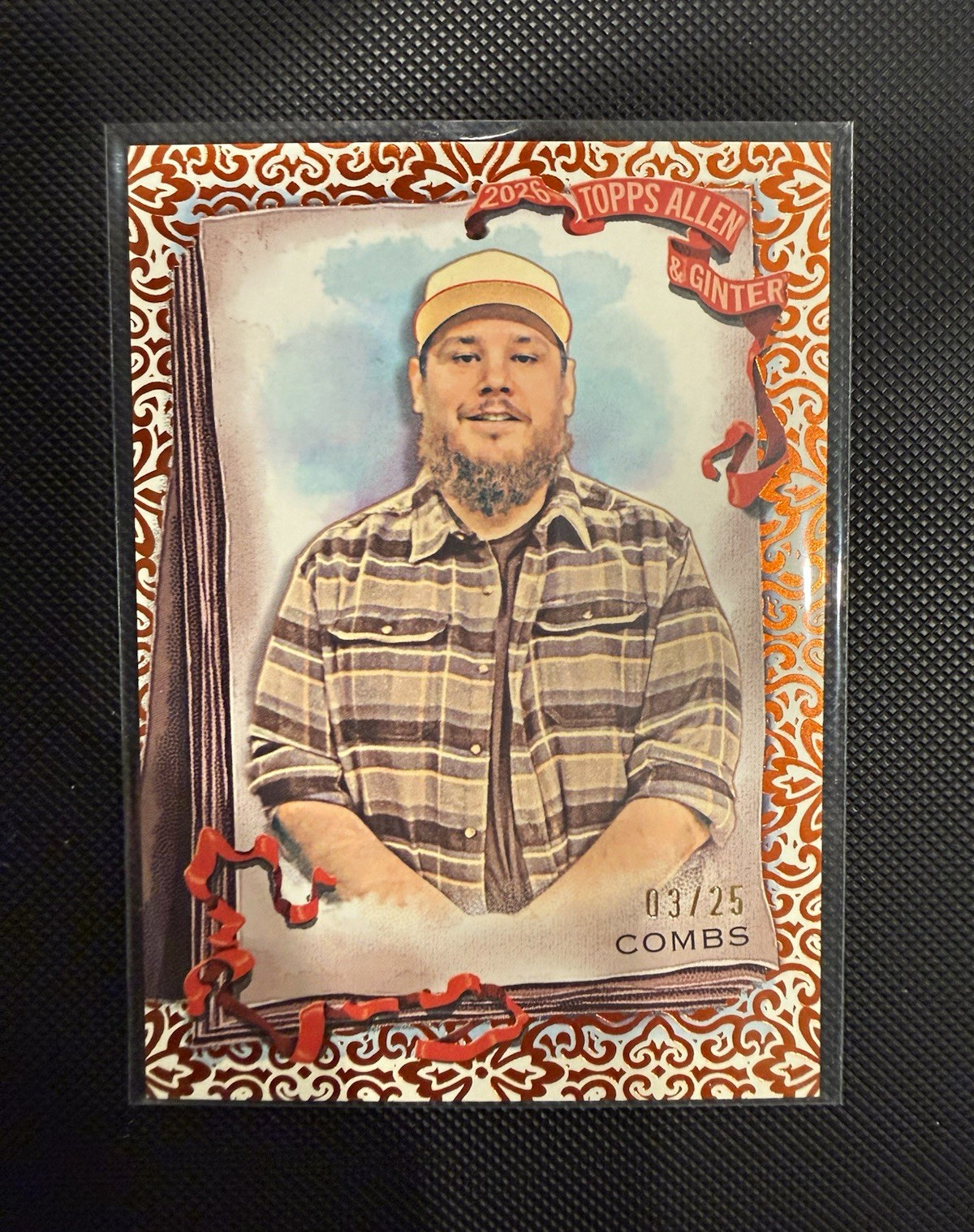 2026 Topps Allen & Ginter - Luke Combs - Orange Foil Filigree /25