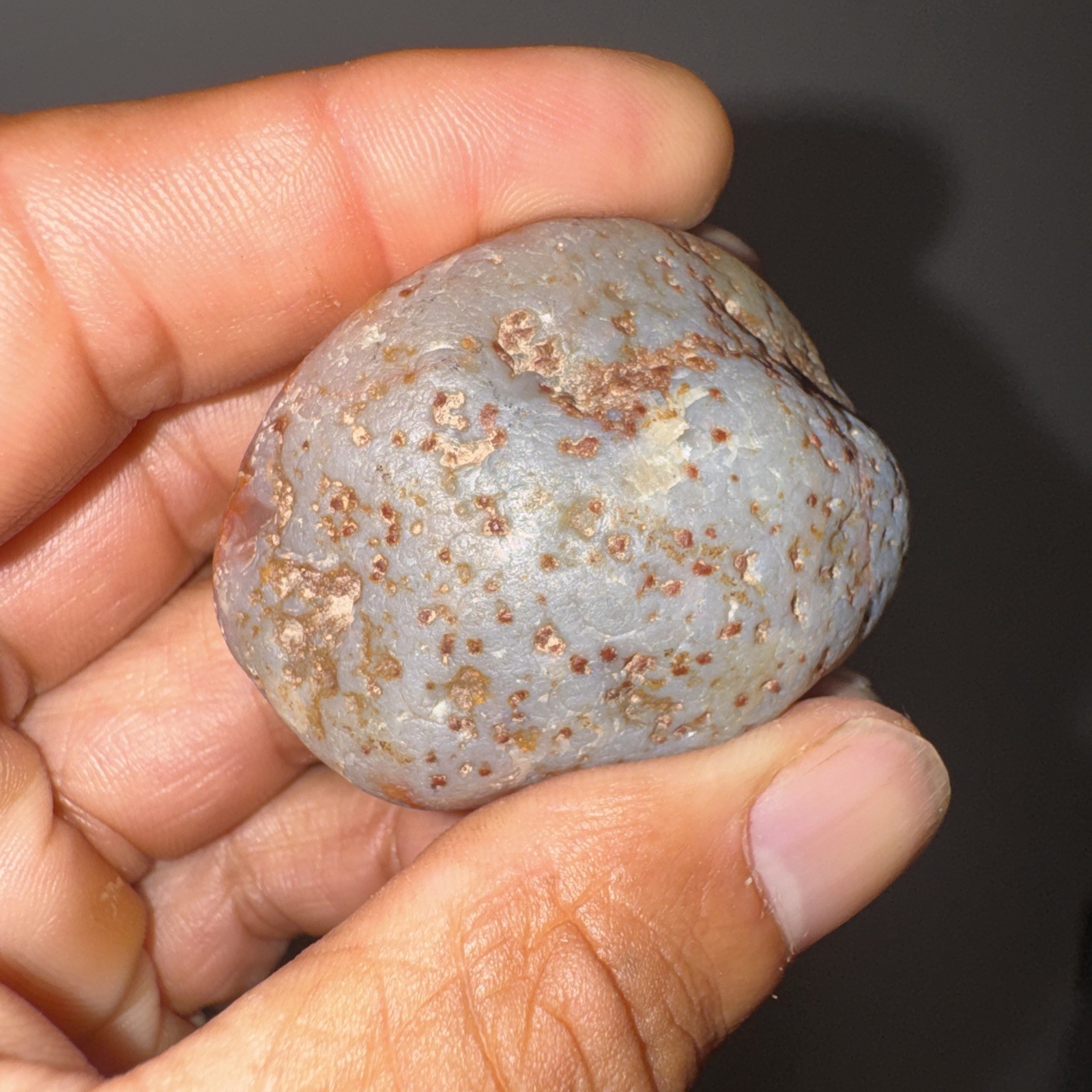 Lake Superior Geode Agate 1.8oz Red/Purple/Blue Lake Superior Geode Agate 1.8oz Red/Purple/Blue