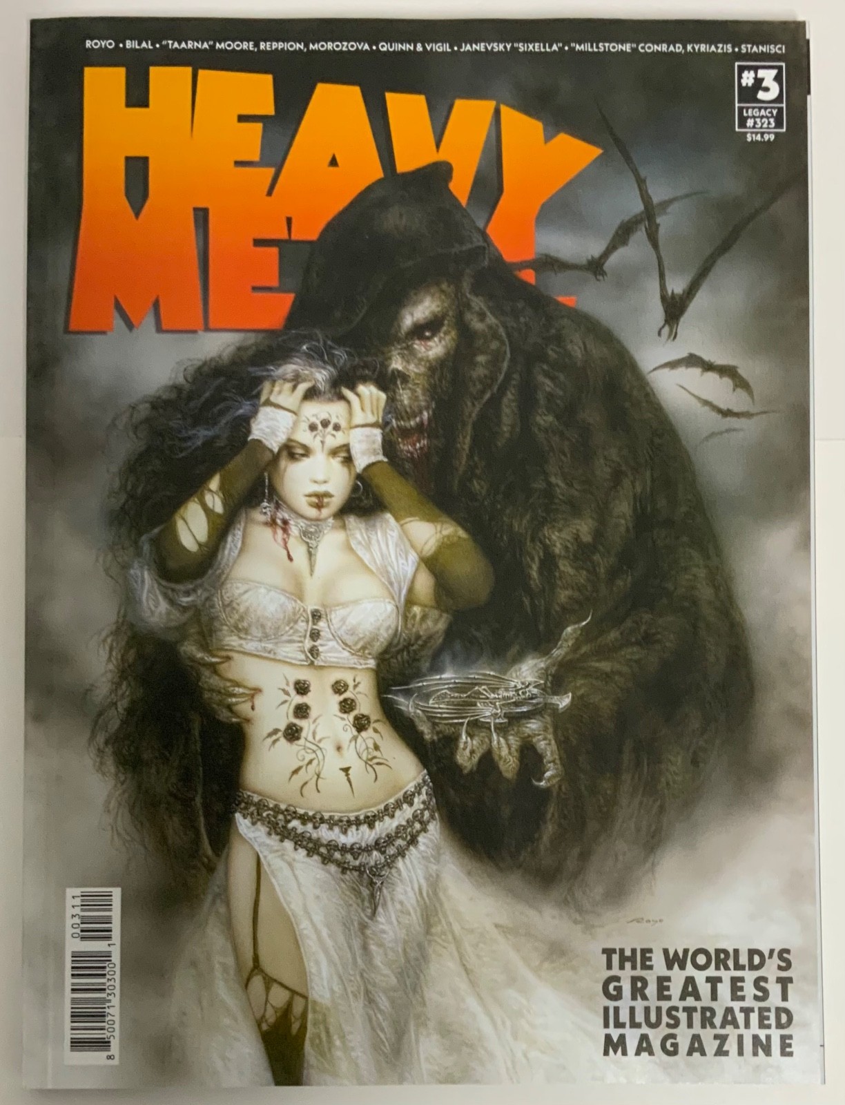 Heavy Metal Magazine 3 Luis Royo Cover 2025 Legacy Number 323 Heavy Metal Magazine 3 Luis Royo Cover 2025 Legacy Number 323