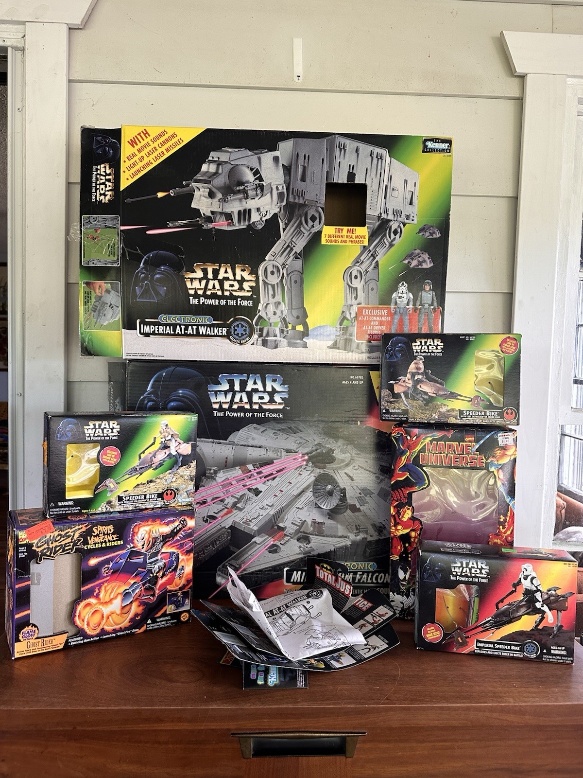 Lego Star Wars Marvel EMPTY BOX LOT vintage