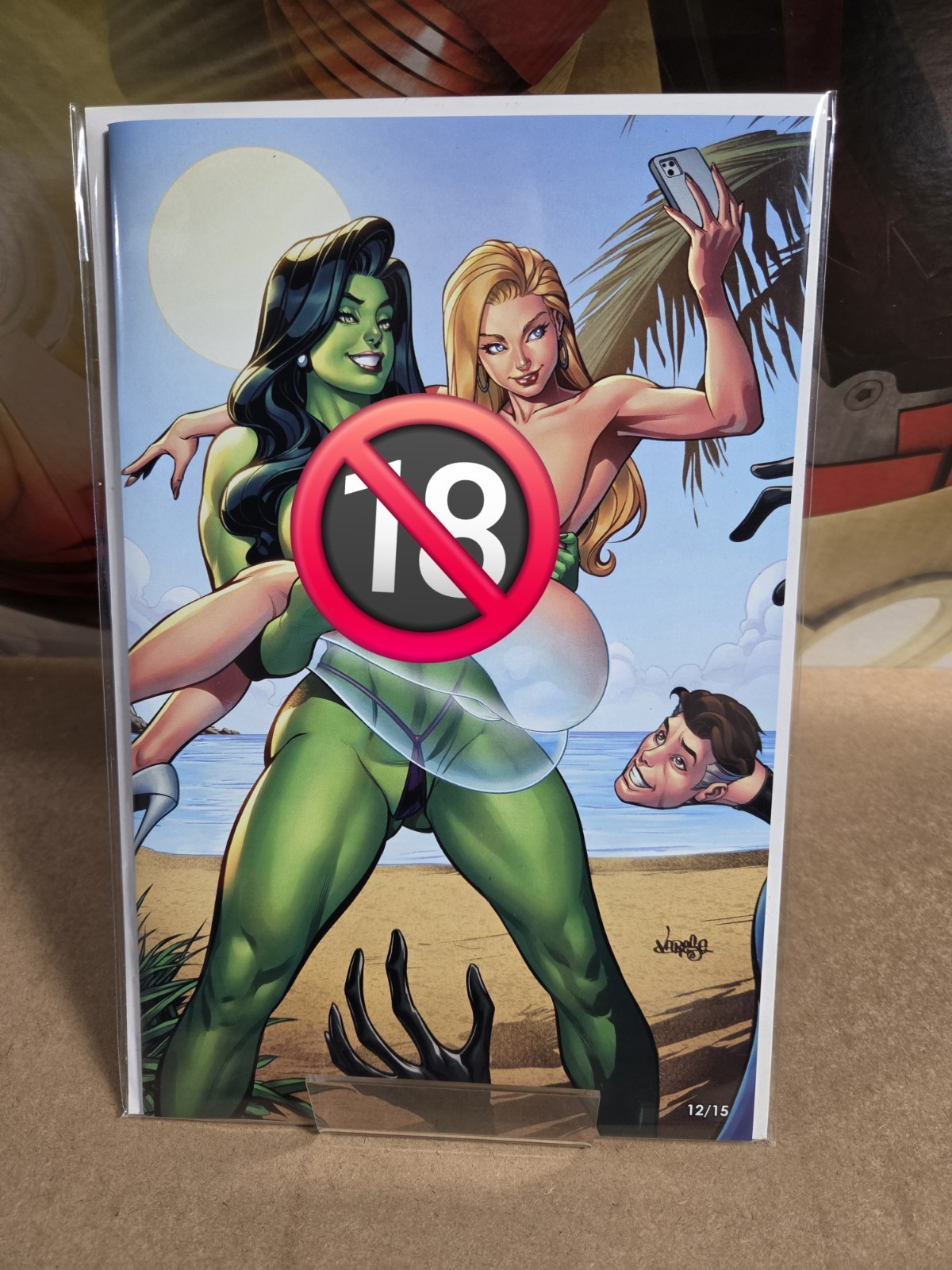 12/15 Totally Tighter Lines SheHulk Sue Storm Jose Varese Naughty Virgin Topless