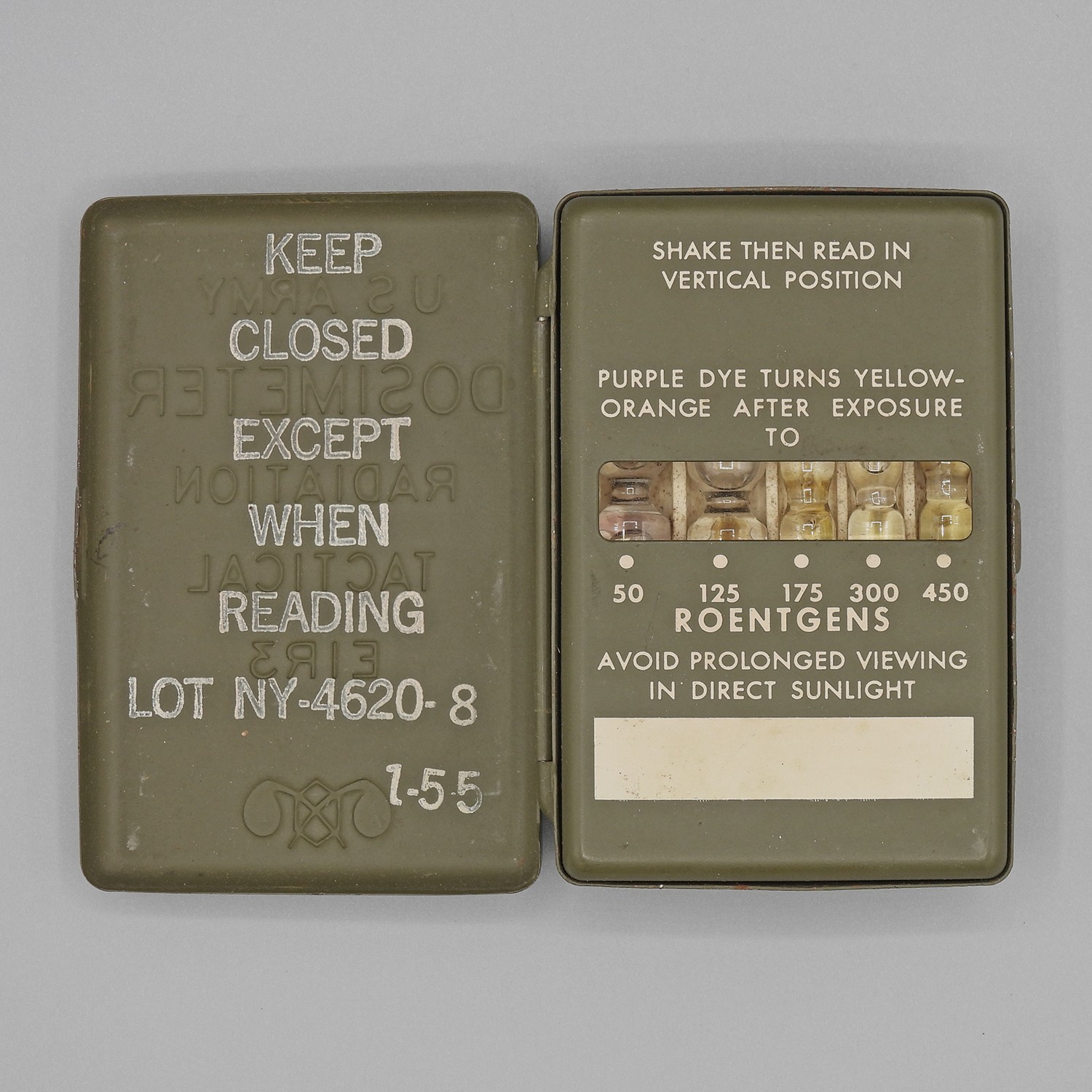 1955 US Army Dosimeter Radiation Tactical EIR3 1955 US Army Dosimeter Radiation Tactical EIR3
