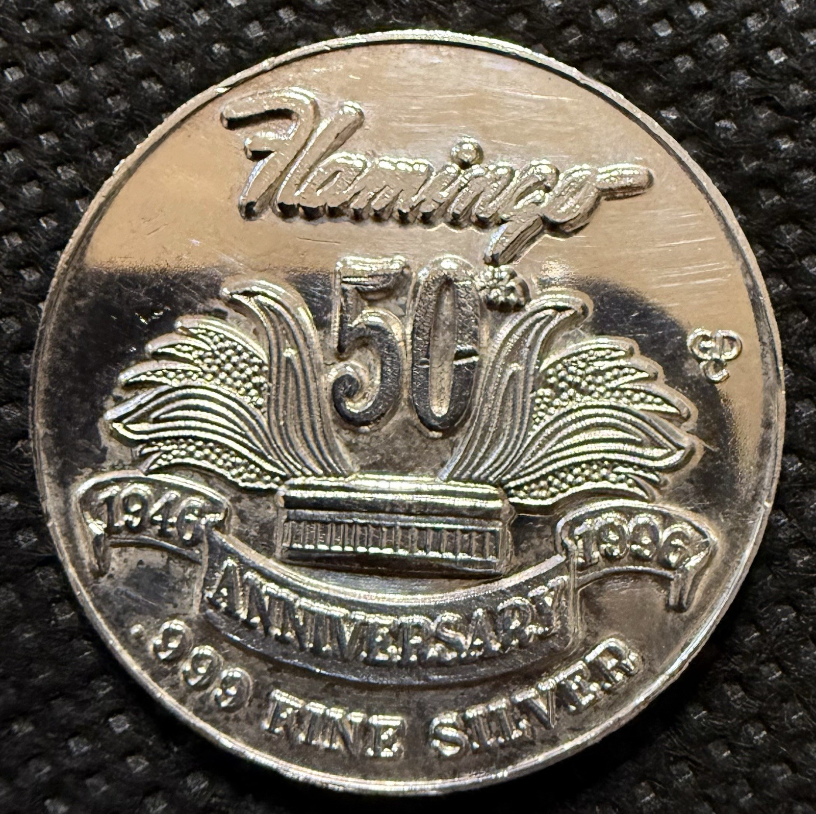 FLAMINGO HILTON HOTEL & CASINO RARE Limited Edition 999% .6 Oz Pure Silver Strke