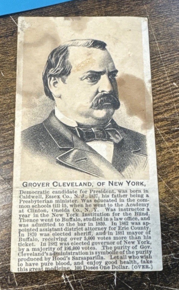 c1880's H603 Larkin Trade NY Hoods Soap Presidents Grover