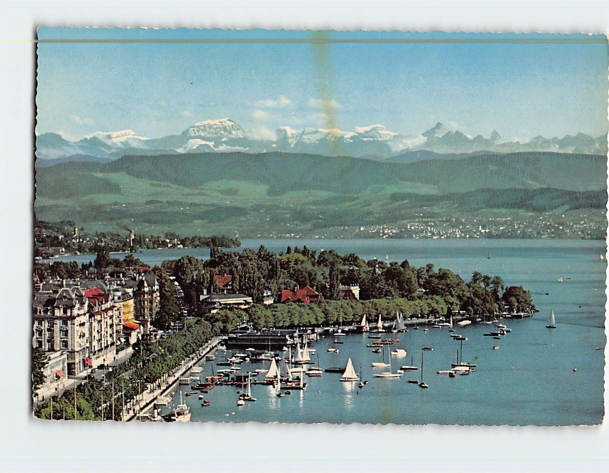 Postcard See und Alpen Zurich Switzerland