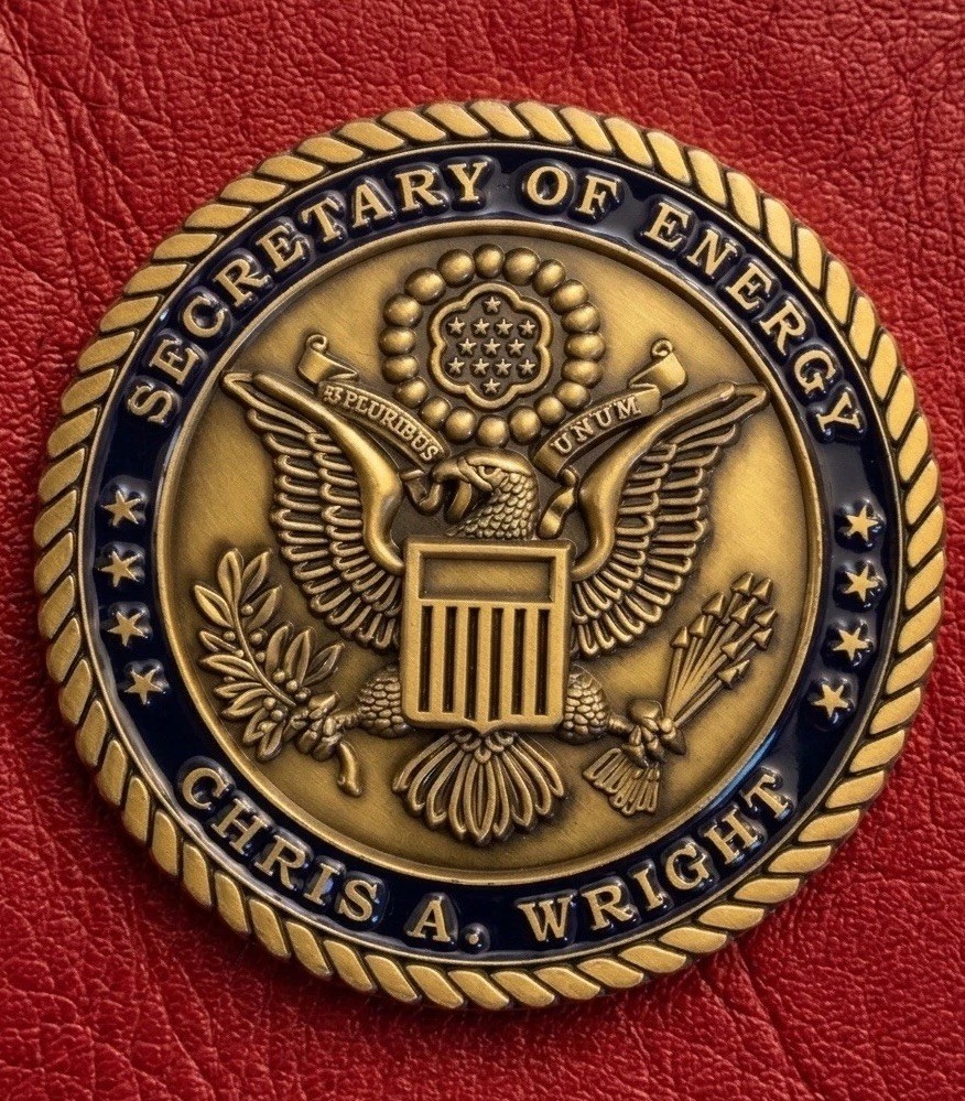 Rare Authentic President Trump 47 Energy Secretary Chris Wright Challenge Coin