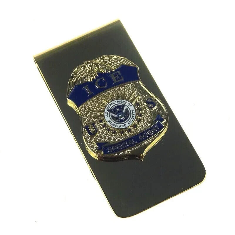 Novelty Collectable US ICE Special Agent Mini Badge Money Clip