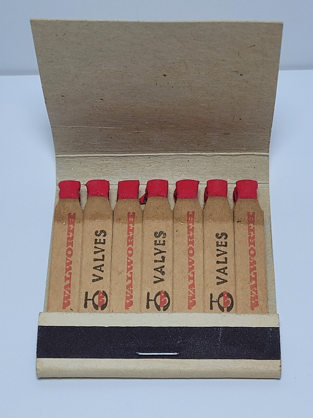 Vintage Walworth Valves Feature 21 Matchbook Unstruck Shaped Matches Industrial Vintage Walworth Valves Feature 21 Matchbook Unstruck Shaped Matches Industrial