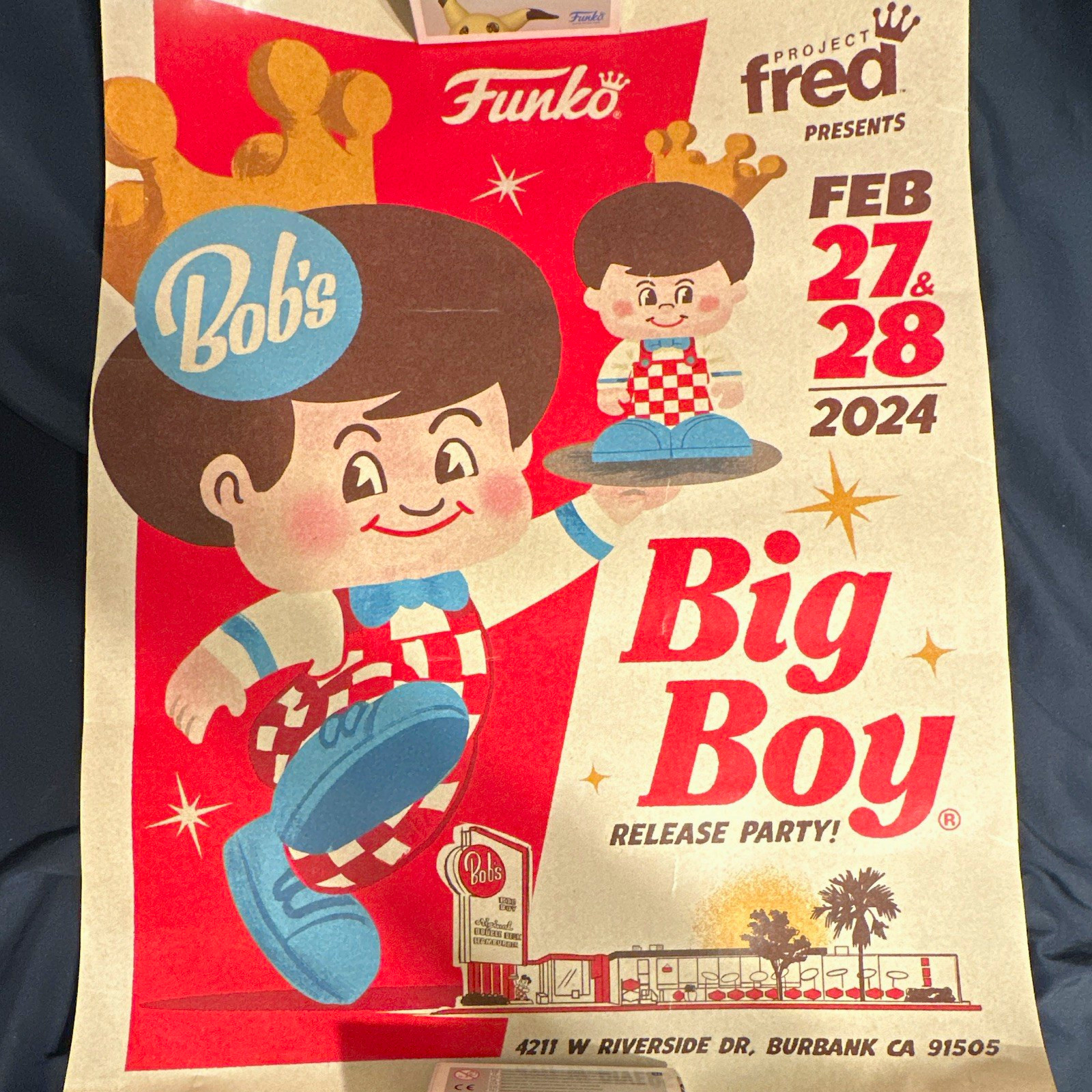 Big Boy Original Release Party Advertising Sign Feb 27-28 2024