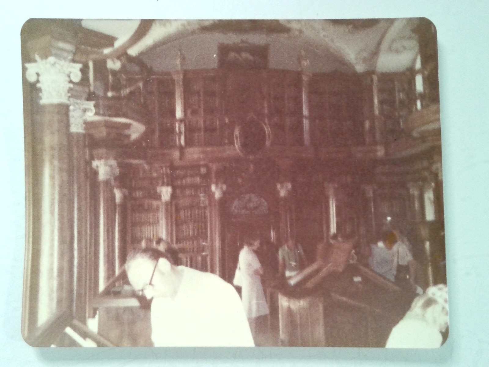Interior Photo of Historical Library with People Reading and Columns Interior Photo of Historical Library with People Reading and Columns