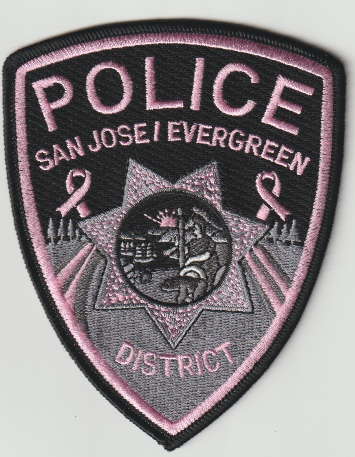 San Jose / Evergreen District, California Police Pink - Breast Cancer Awareness