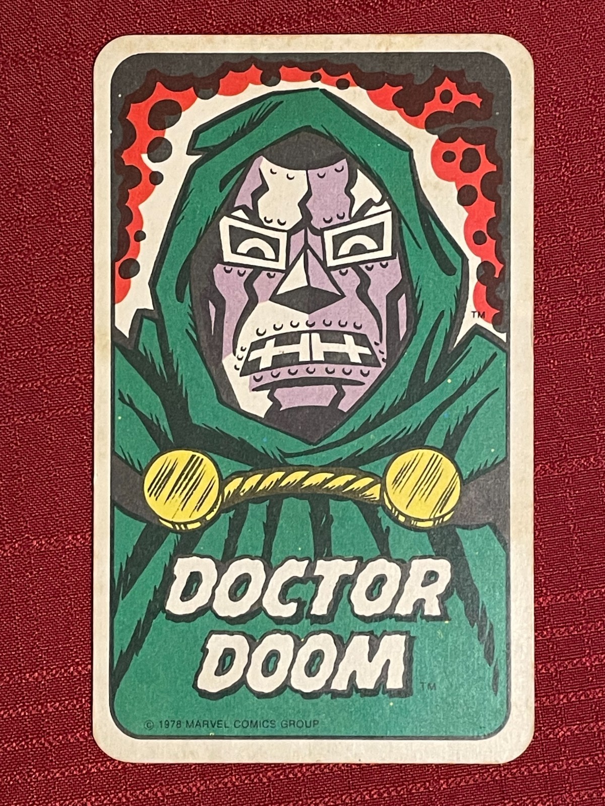 1978 Marvel Dr. Doctor Doom ROOKIE AVENGERS CARD GAME