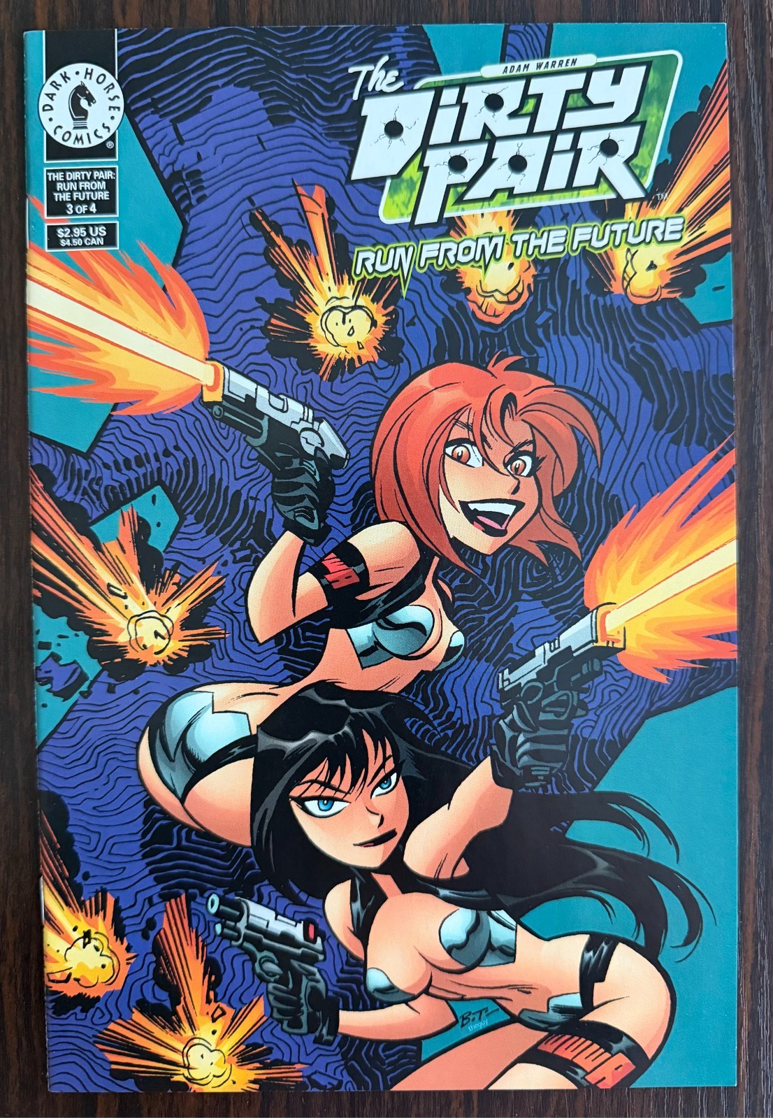 The Dirty Pair: Run from the Future #3 Bruce Timm Alt Cover (Dark Horse) FN/VF