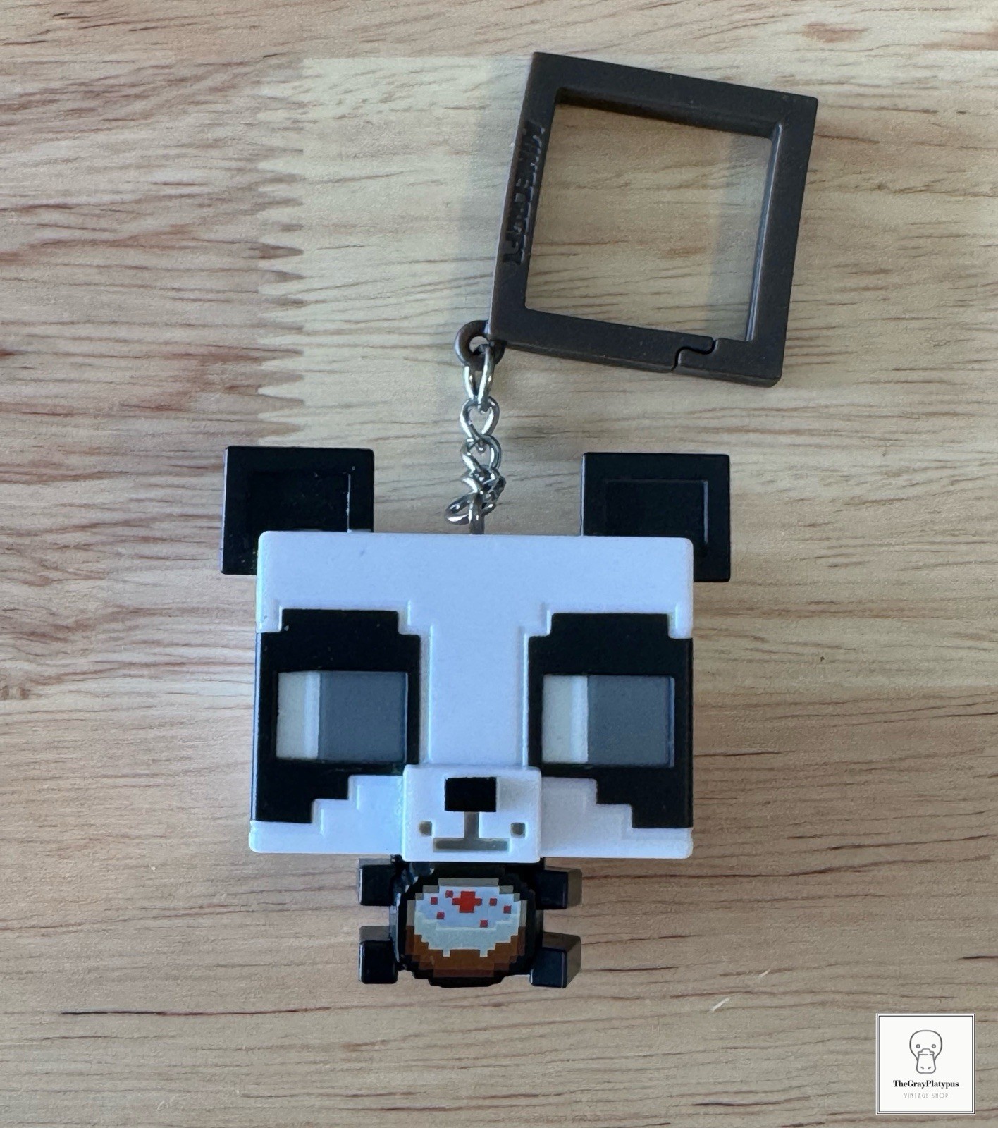 Minecraft Backpack Buddies 2025 Scented Keychain Key Ring Panda with Cake