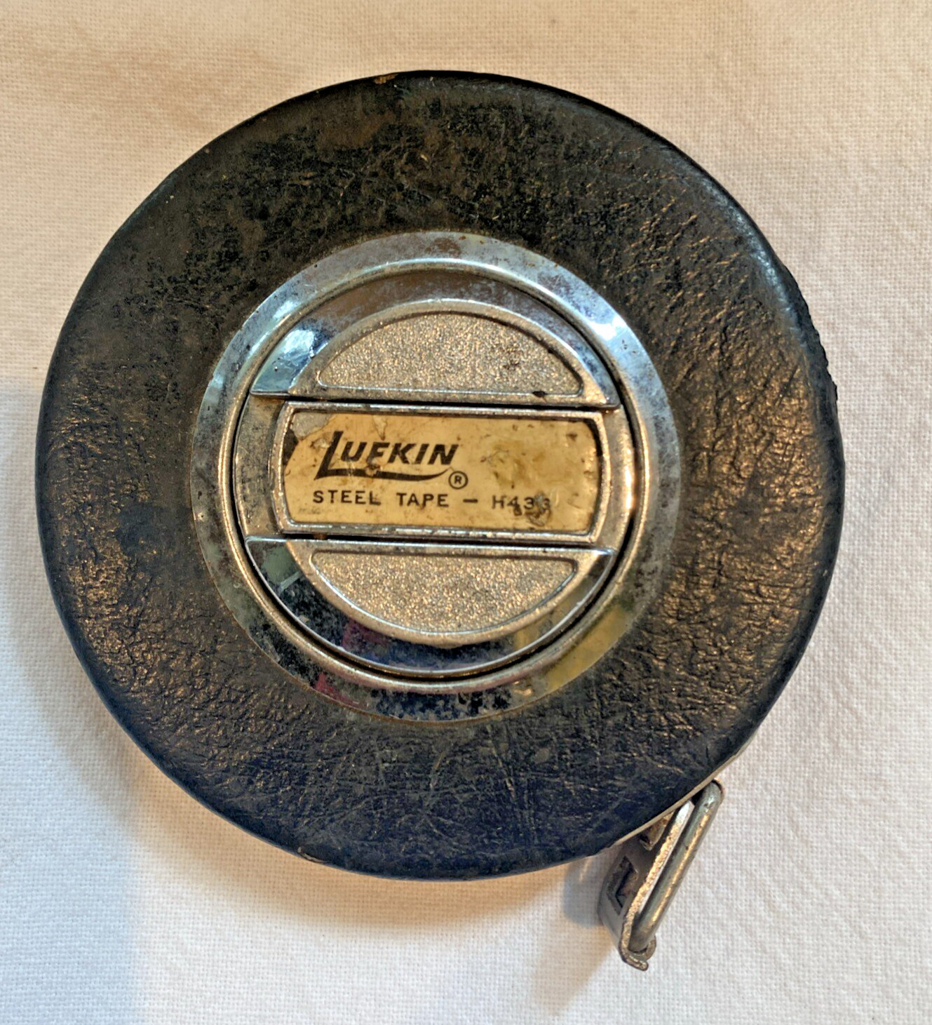 Lufkin Steel Tape Measure 50 Foot Leather Casing H433 USA