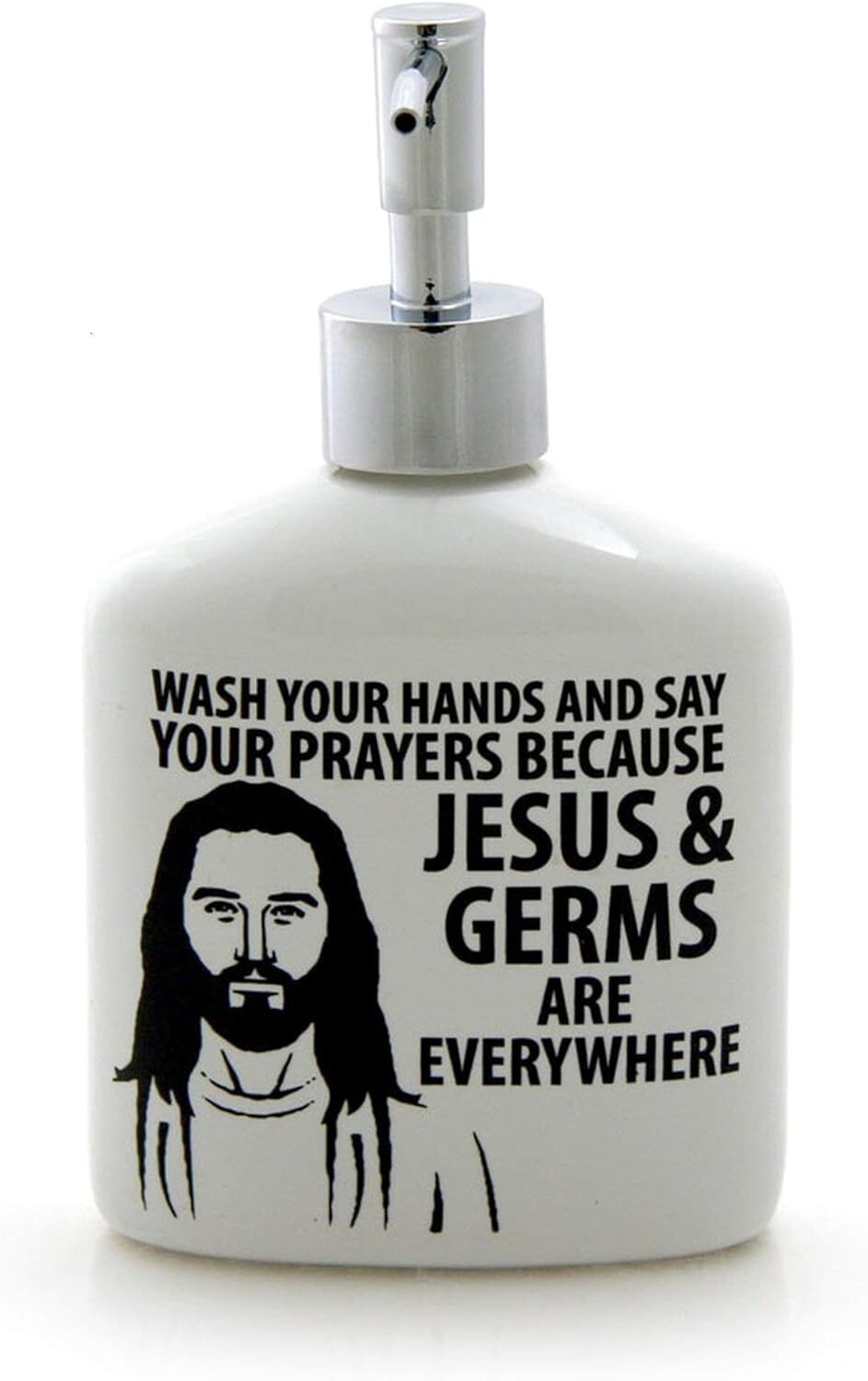 Soap Dispenser-Jesus And Germs (12 Oz) Soap Dispenser-Jesus And Germs (12 Oz)