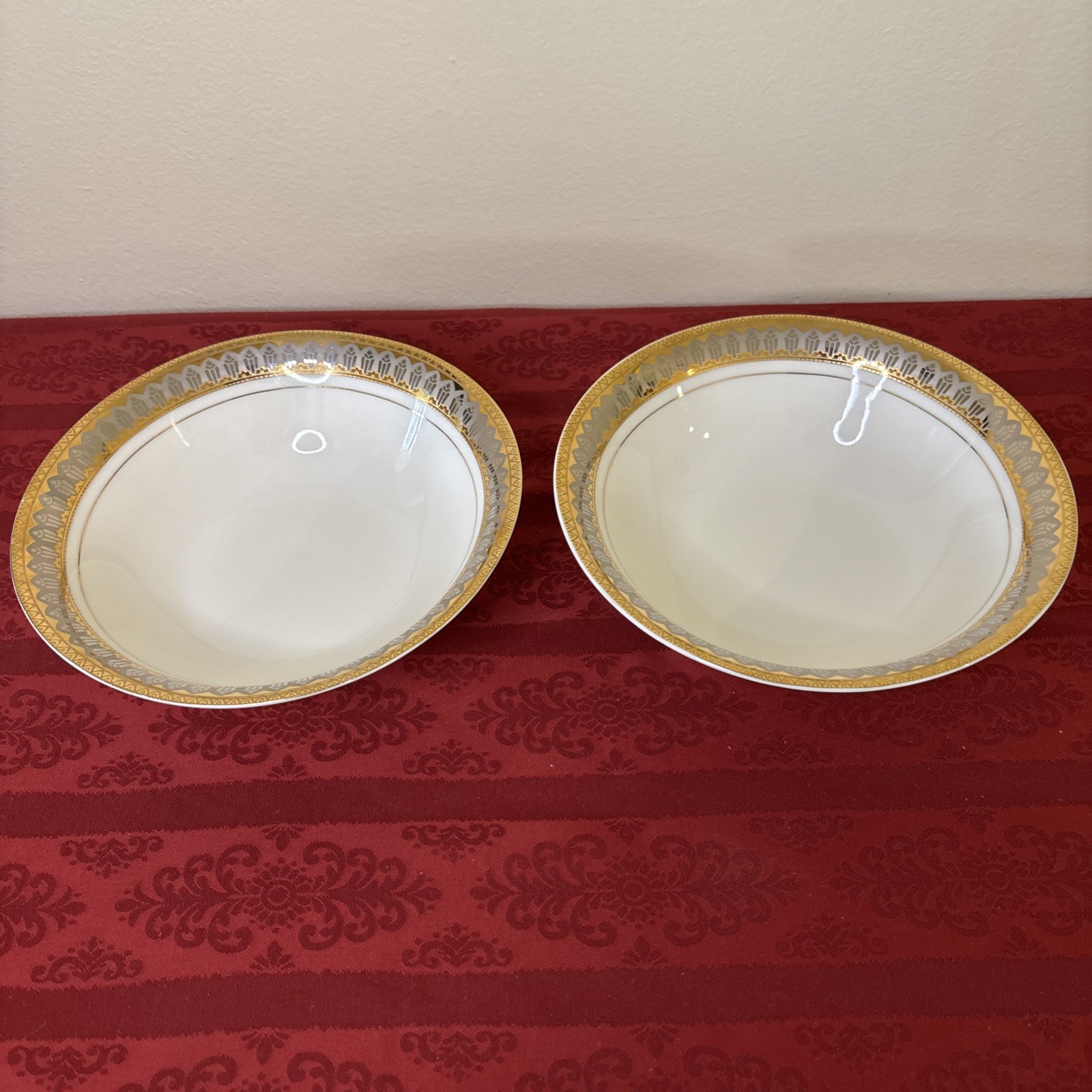 Set Of 2 Royal Gallery San Marco Round Vegetable Bowl. 9 Inch. MPD