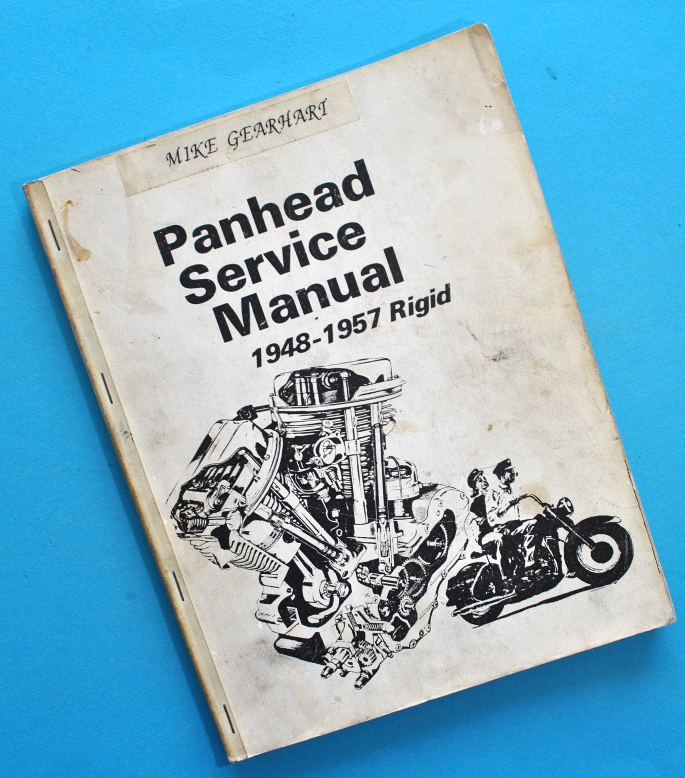Vintage 1948-57 Harley Davidson Panhead Hydra Glide EL F FL Service Manual Book