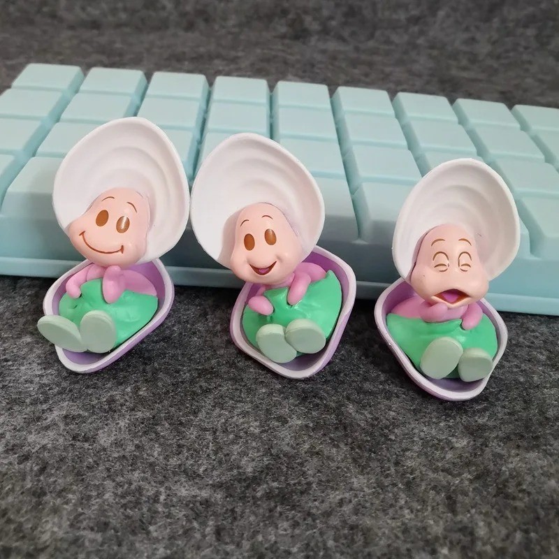 Disney Alice in Wonderland 3PCS Baby Oyster Shell Set Collection Figurine Toys